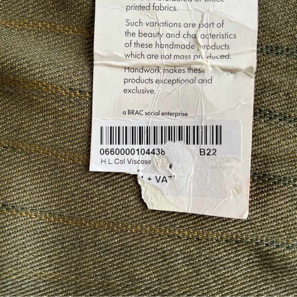 Aarong handmade shawl scarf made in Bangladesh New - Picture 12 of 13